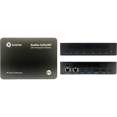 Plataforma de Gestión AV over IP | Linux Appliance NUC | Intel Alder-N Lake N100 | 8 GB DDR4 | 128 GB SSD | Dual Gigabit LAN | Soporte hasta 120 Encoders/Decoders | Incluye Fuente de Poder | VESA 75x75 y 100x100 mm | Dimensiones 17.40 x 12.80 x 3.6