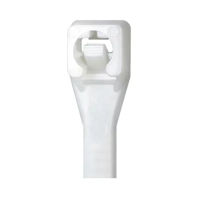 Cinchos de Nylon 66 Resistentes a UV / Uso Interior y Exterior / Autobloqueo Seguro / Color Blanco / 4.8 × 150 mm / 100 Piezas