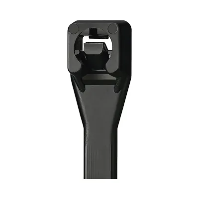 Cinchos de Nylon 66 Resistentes a UV / Uso Interior y Exterior / Autobloqueo Seguro / Color Negro / 7.2 × 400 mm / 100 Piezas