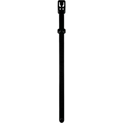 Cinchos de Nylon Reutilizables con Liberación Rápida para Ajuste y Reinstalación / Color Negro / 7.6 × 250 mm / Paquete con 100 Piezas