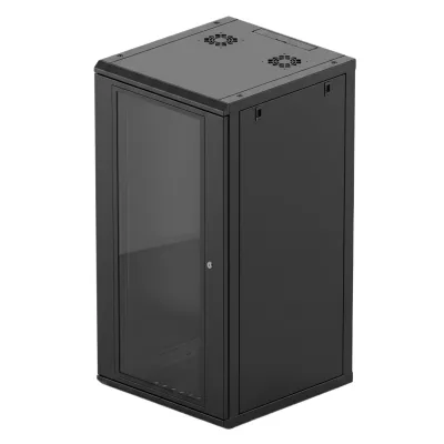 Gabinete de Pared 24U de 635 mm de Profundidad, Rack de 19 in en Acero Reforzado: Compacto y Resistente para Soluciones Profesionales