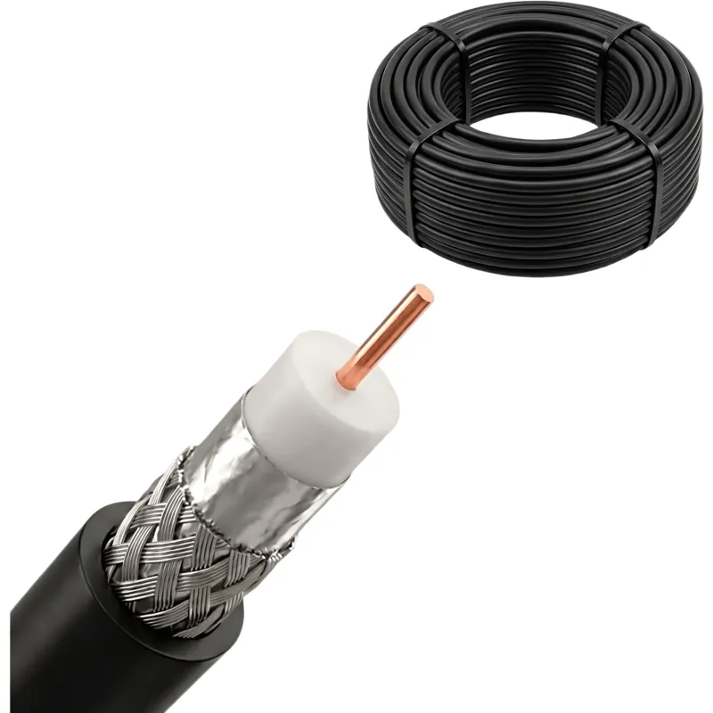 Rollo de 25 Metros de Cable Coaxial LP-400 Ultra Baja Pérdida 50Ω — El Estándar Profesional para Radiocomunicaciones