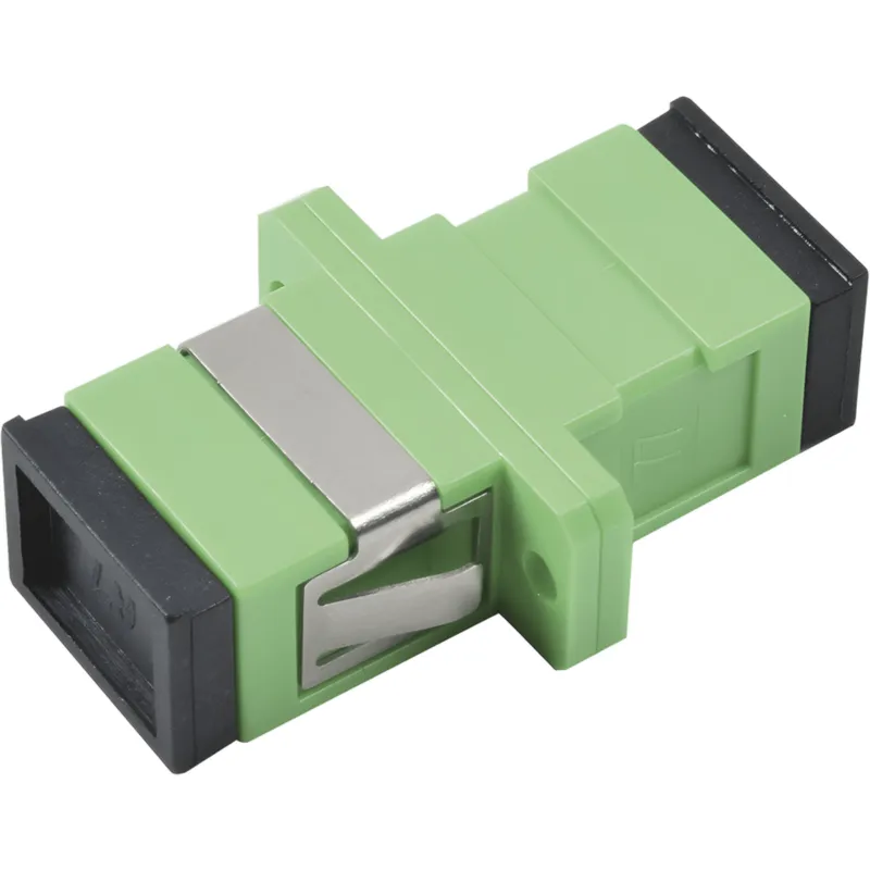 Módulo Acoplador de Fibra Óptica Simplex SC/APC a SC/APC para Fibra Monomodo