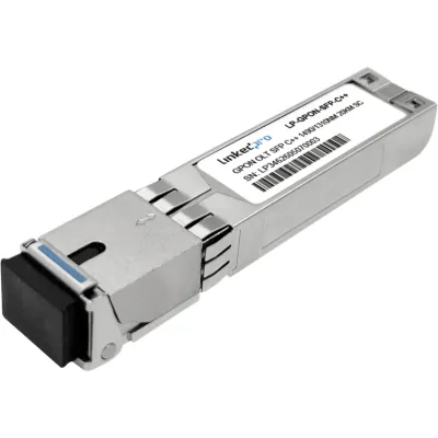 Módulo OLT GPON SFP / C++ / Conector SC/UPC / 20 km (12.4 mi) / Tx 2488 Mbps Rx 1244 Mbps / Tx 1490 nm Rx 1310 nm / Hot-pluggable / DDM / RoHS / Clase 1 / Compatible HUAWEI FIBERHOME TP-LINK PLANET V-SOL