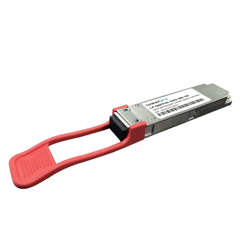 Transceptor Óptico QSFP28 (Mini-Gbic) / Monomodo 1310 nm / 100 Gbps / 100GBASE-ZR4 / Conectores LC/UPC Dúplex / DDM / Hasta 100 km