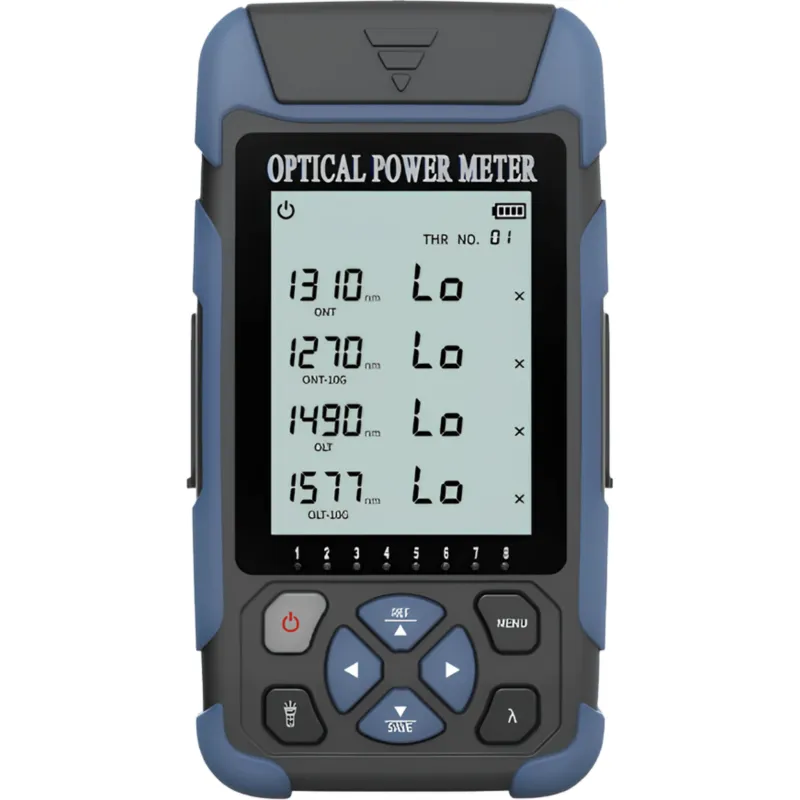 Medidor de Potencia Óptica (OPM) para Fibra Óptica en Redes FTTx / Soporta 4 Longitudes de Onda: 1310nm, 1490nm y 1270nm,1577nm (GPON / XGSPON)
