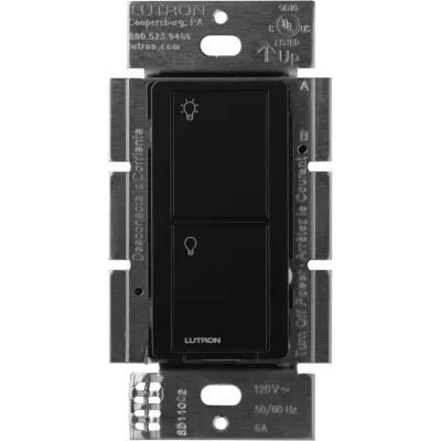 Interruptor inteligente de pared on/off, requiere cable neutro, control remoto vía app y Pico, Caseta Wireless
