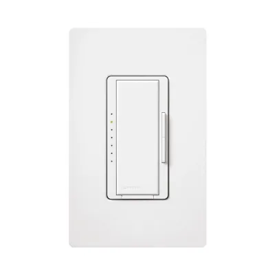 Atenuador inteligente Maestro para balastros fluorescentes electrónicos de 3 hilos, 277 V, 6 A (hasta 20 balastros), multilocalización, color blanco