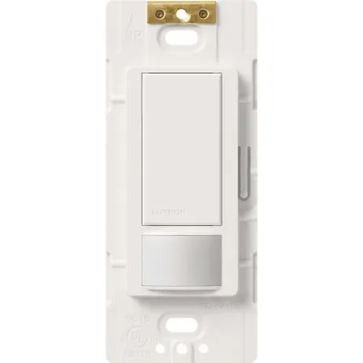 Apagador con sensor de ocupación y vacancia XCT para espacios pequeños, unipolar, 120 V, 2 A