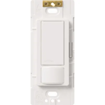 Apagador de pared con sensor de ocupación y vacancia Maestro, 5 A de iluminación y 3 A para ventilador a 120 V, con opción de 3 vías y multilocalización, blanco