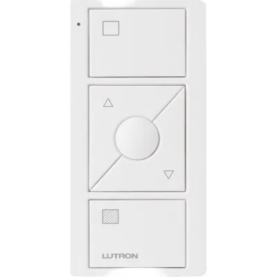 Control Pico inalámbrico de 3 botones con subir/bajar y botón de escena favorita, tecnología Clear Connect RF
