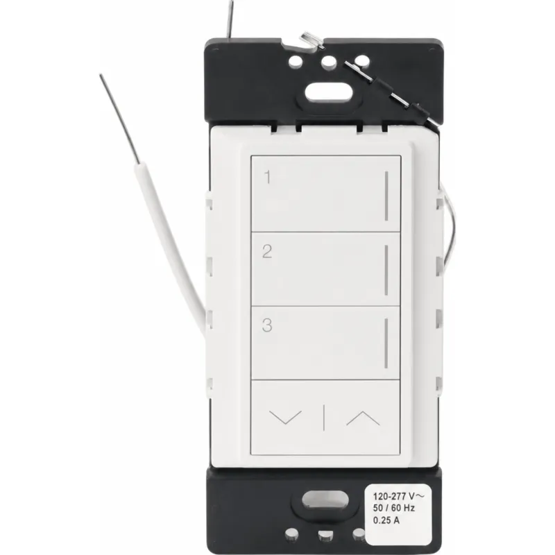 Teclado inalámbrico Sunnata RF de 3 botones con subir/bajar para escenas de iluminación, sistema RadioRA 3