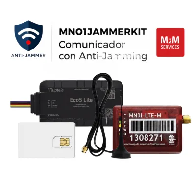 KIT comunicador MN01LTEM + ECO5LITE + SIM500MB2Y / Detección de JAMMER