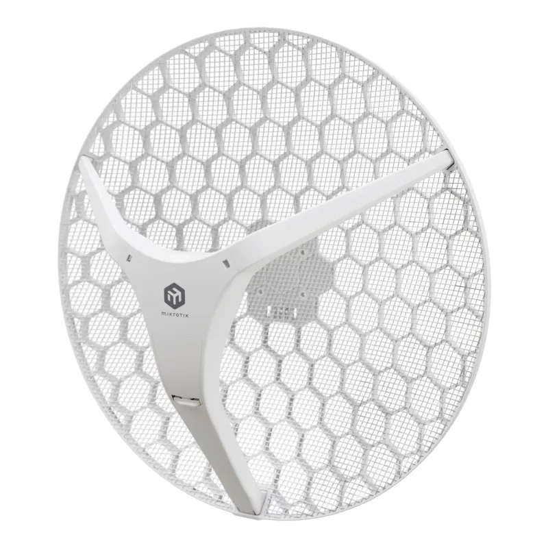 CPE para exteriores de largo alcance con Wi-Fi 6, ideal para enlaces punto a punto, disponible en una versión de 27 dBi (XL).