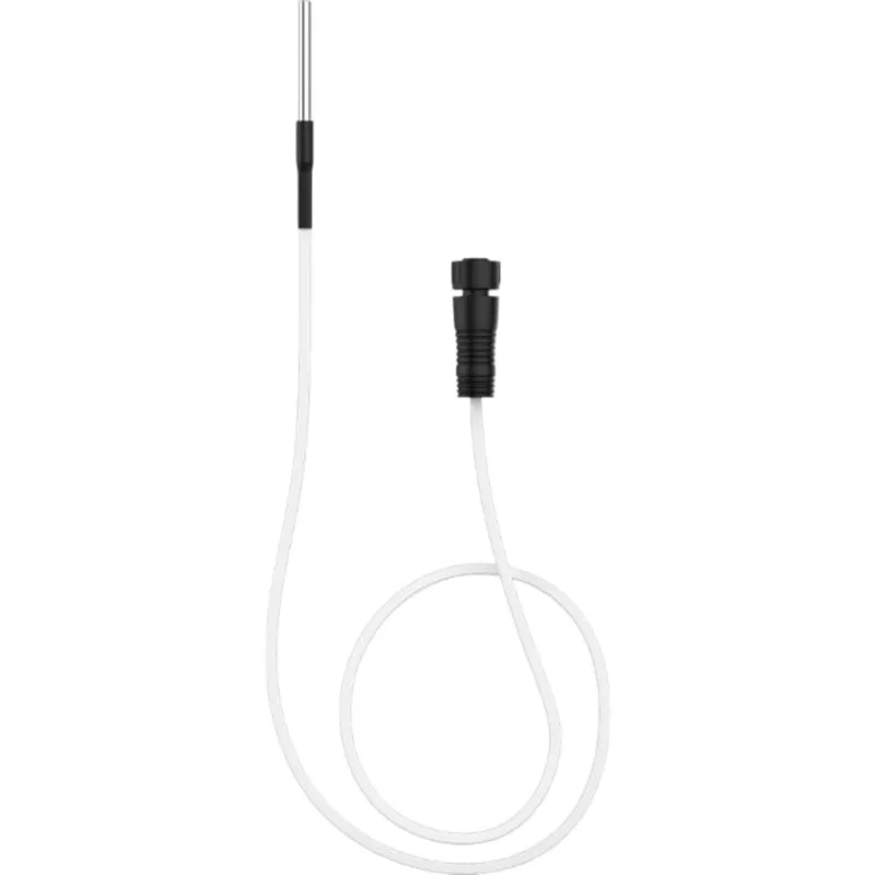 Sonda de Temperatura PT100 Clase B / Tubo Recto Acero Inoxidable 304 / Cable PVC 2 m (6.6 ft) / Rango -40 a 125 °C / Precisión ±0.5 °C / Compatible con TS301 y TS302