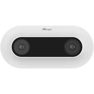 Contador de Personas IA Visión Estéreo Binocular / Precisión 99.8% / 2 Sensores 4MP / Montaje 2.2 a 6 m (7.2 a 19.7 ft) / PoE 802.3af o DC 12V / Hasta 16 Dispositivos Enlazados / GDPR