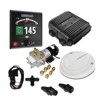Piloto Automático / Controlador AP44 / Pantalla a Color 4.1 in / Dial Rotatorio / Tecnología Continuum / NMEA 2000 / Diseño Glass Helm / Bajo Consumo / Patrones de Giro Automatizados / No Drift / Seguimiento de Contorno de Profundidad