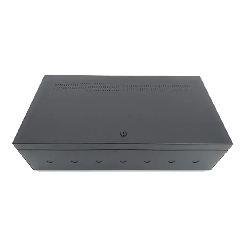 Gabinete metálico para chasis CHS-6 de NOTIFIER, hasta 6 módulos, color negro