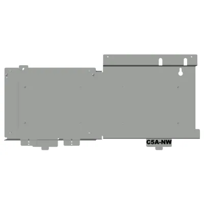 Placa adaptadora de conversión para montar chasis serie CAB-4 en cajas traseras serie CAB-5 de gabinetes para paneles de alarma contra incendio NOTIFIER