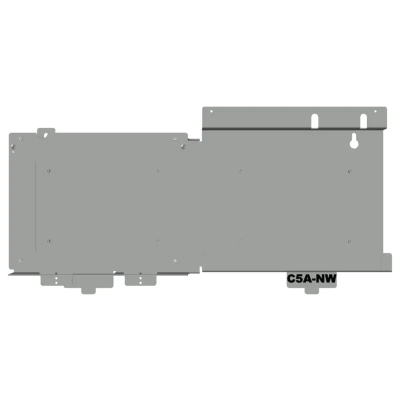 Placa adaptadora de conversión para montar chasis serie CAB-4 en cajas traseras serie CAB-5 de gabinetes para paneles de alarma contra incendio NOTIFIER