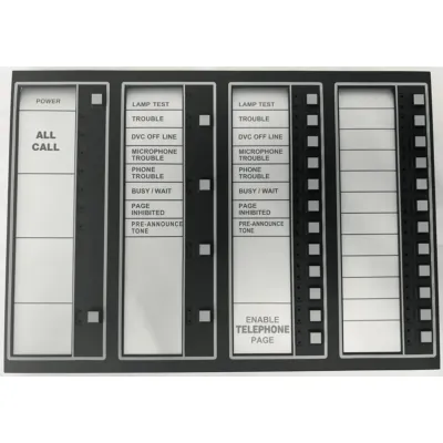 Teclado con pantalla para el sistema de audio DVC-EM de NOTIFIER, 24 botones programables y funciones de llamada general