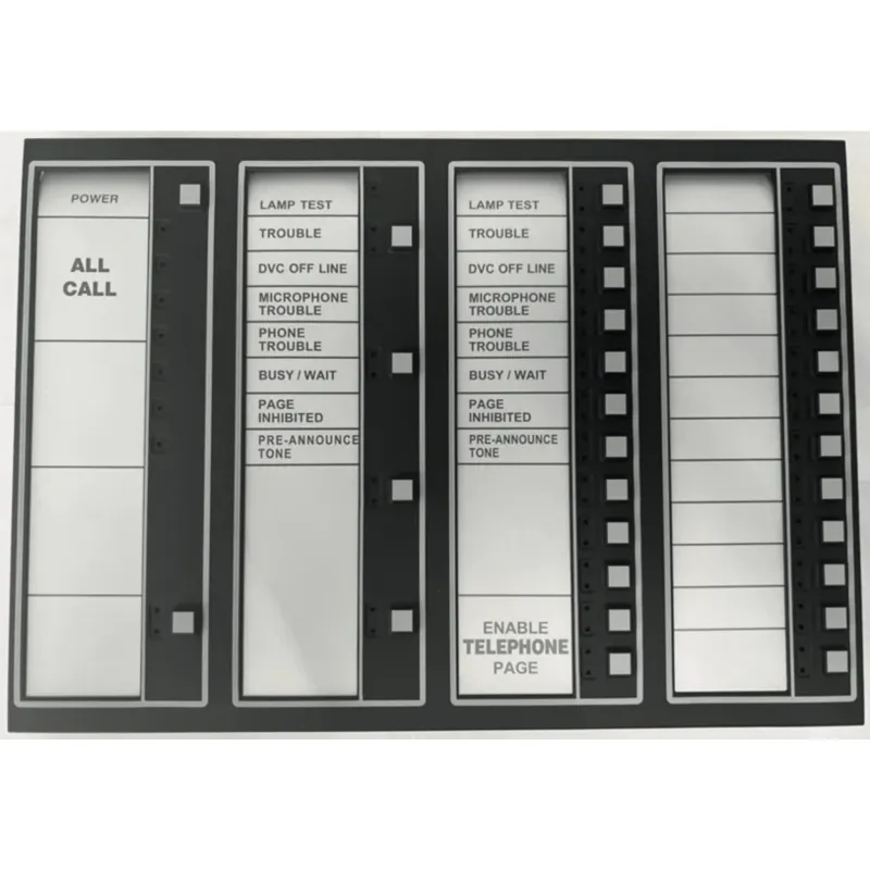Teclado con pantalla para el sistema de audio DVC-EM de NOTIFIER, 24 botones programables y funciones de llamada general
