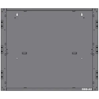 Caja trasera de un nivel para gabinete de panel de alarma contra incendio, acero calibre 16, serie CAB-5