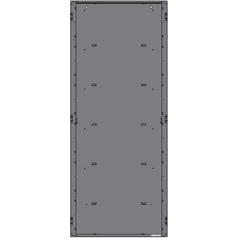 Caja trasera de cinco niveles para gabinete de panel de alarma contra incendio, acero calibre 16, serie CAB-5