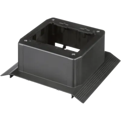 Caja junta doble gang para canaleta sobre piso de 4 canales, Office Slate (Pieza)