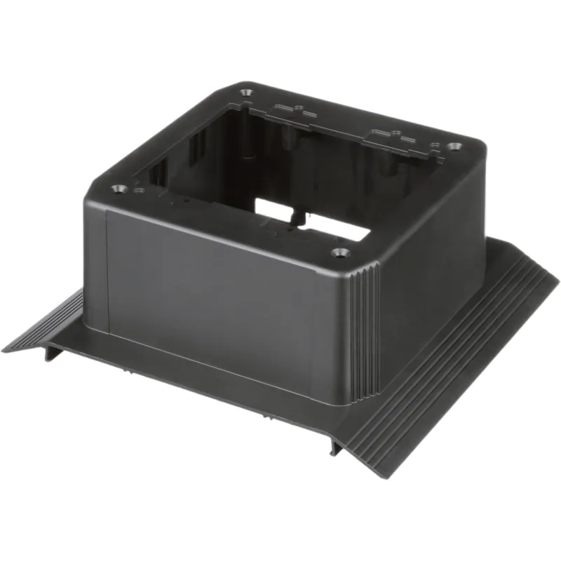 Caja junta doble gang para canaleta sobre piso de 4 canales, Office Slate (Pieza)