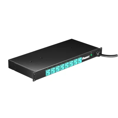 PDU EL2P Switchable y Monitoreable (MS), para Distribución de Energía, Enchufe de Entrada NEMA L5-20P, Con 8 Salidas 5-20R, Horizontal 19in, 120 Vca, 20 Amp, 1 UR