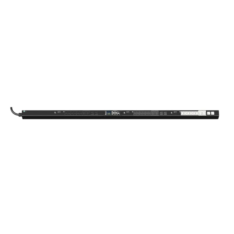 PDU ES2P Monitoreable (MI) para Distribución de Energía, Enchufe de Entrada NEMA L21-30P, Con 18 Salidas C13, 6 x C19, y 6 x 5-20R, de Instalación Vertical, 208 Vca, 30 Amp
