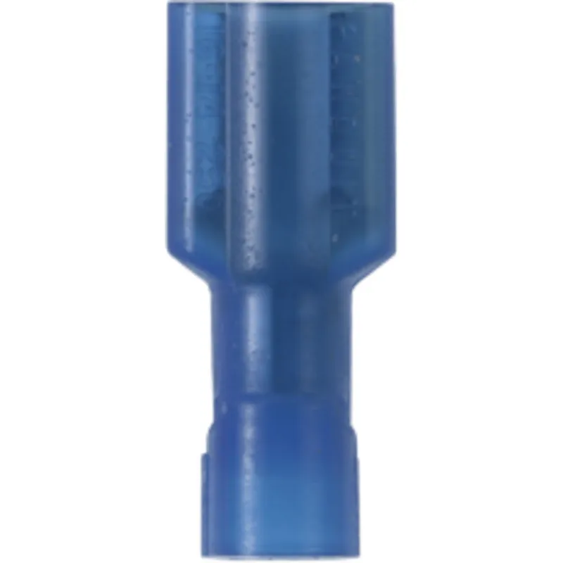 Terminal Hembra Totalmente Aislada en Nylon Calibre 16-14 AWG Pestaña .187", Bolsa c/25 pzas.