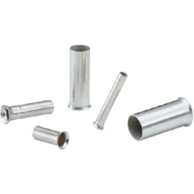 Férrula Tubular No Aislada Calibre 24 AWG Longitud 5 mm, Bolsa c/1000 pzas.