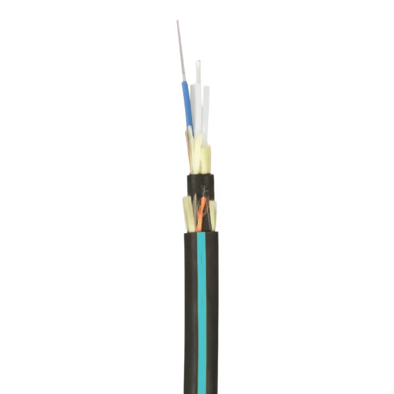 Cable de Fibra Óptica de 12 Hilos, Multimodo OM4, Interior/Exterior de Uso Industrial con Doble Forro, Loose Tube 250um, No Conductiva (Dieléctrica), LSZH (Cero Halógenos), Precio Por Metro