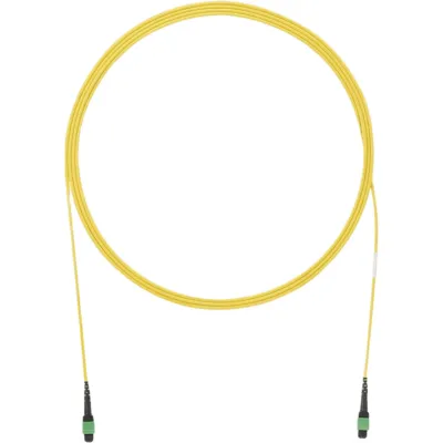 Cable de Interconexión de 12 Fibras Ópticas Monomodo OS2, Con Conector Pan-MPO Hembra - Hembra, Polaridad A, OFNP (Plenum), de 380 Metros