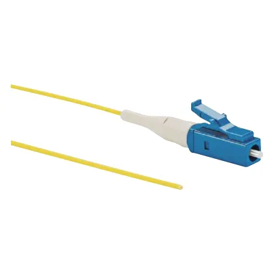 Pigtail de Fibra Óptica NetKey LC Simplex, Monomodo OS2 9/125, 900um, Color Amarillo, 1 Metro (3.28 Pies)