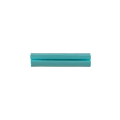 Manguito Porta Etiquetas de Identificación, Para Fibra Simplex de 2 mm, 0.08 Pulgadas (2 mm) de Largo, Color Aqua, Paquete de 100pz