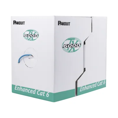 Bobina de Cable UTP 305 Metros (1000 Pies) de Cobre, TX6000™ PanNet, Reelex, Verde, Categoría 6 Mejorado (23 AWG), PVC (CM), de 4 Pares