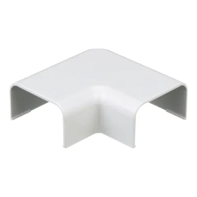Conexión en ángulo recto "L", para uso con canaleta LD10, material ABS, Color Blanco