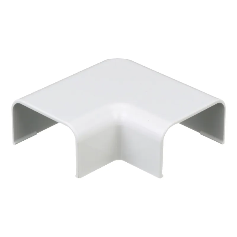Conexión en ángulo recto "L", para uso con canaleta LD10, material ABS, Color Blanco