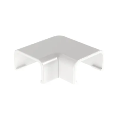 Conexión en ángulo recto "L", para uso con canaleta LD3, material ABS, Color Blanco