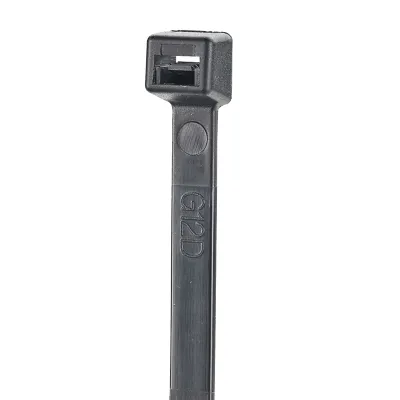 Cincho STRONGHOLD de Nylon 6.6, 1020mm largo x 9mm ancho, Color Negro Exterior, Resistente a Rayos UV, Paquete de 50 Piezas