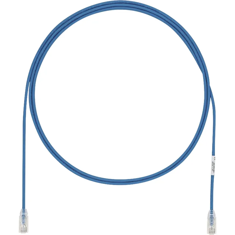 Cable de Parcheo UTP Cat6A, CM/LSZH, Diámetro Reducido (28AWG), Color Azul, 10 Metros (32.81 Pies).