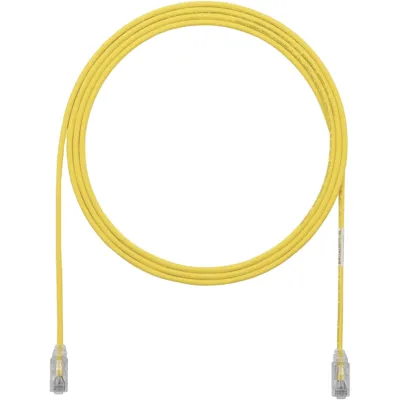 Cable de Parcheo UTP Cat6A, CM/LSZH, Diámetro Reducido (28AWG), Color Amarillo, 10 Metros (32.81 Pies)