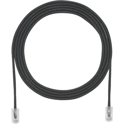 Cable de Parcheo UTP Cat6A, CM/LSZH, Diámetro Reducido (28AWG), Color Negro, 4.57 Metros (15 Pies)