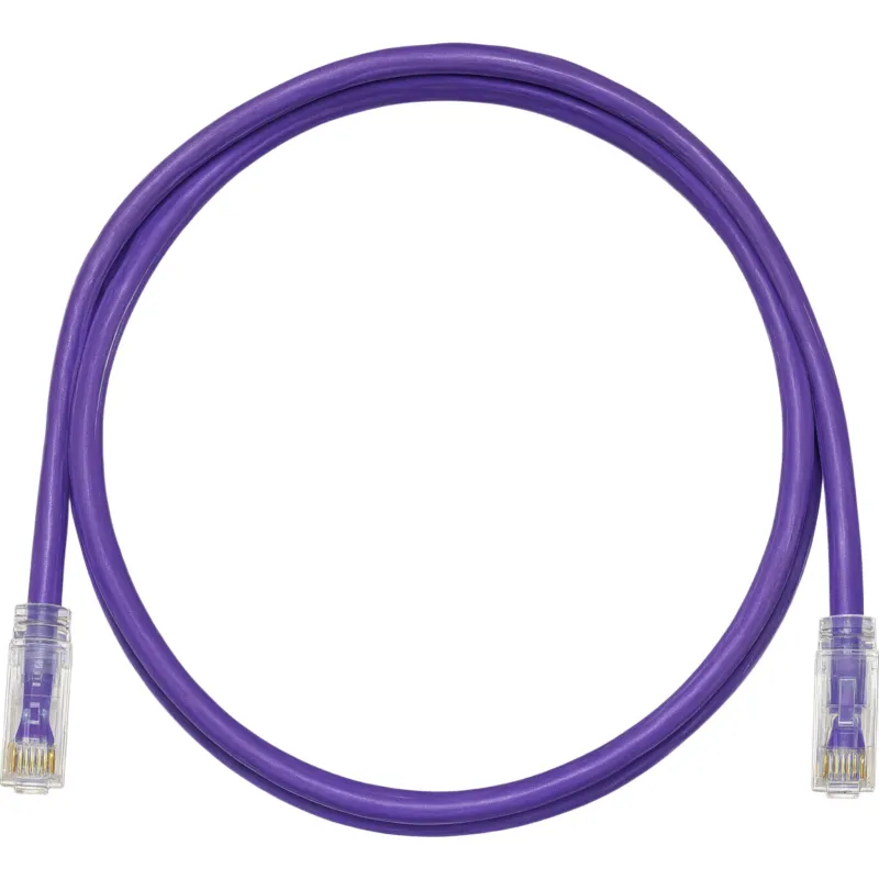 Cable de Parcheo TX6, UTP Cat6, 24 AWG, CM, Color Violeta, 0.91 Metros (3 Pies)
