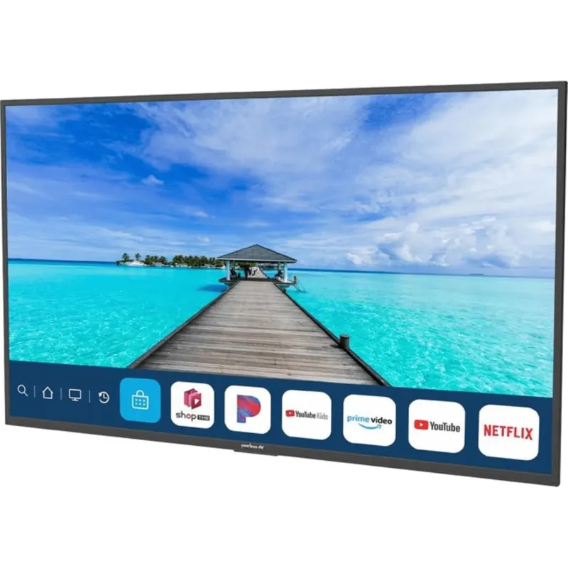 SmartTV para Exteriores Neptune™ 55" 4K UHD / 500 nits Sol Parcial / webOS / IP54 ideal para areas con techado parcial / VESA 300x200 / Incluye Soporte de Pared Inclinado