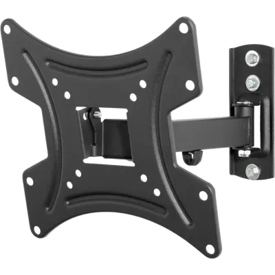 Soporte de Pared con Movimiento de Pivote para TV 22-40 pulg. (55.88-101.60 cm) / Capacidad de Carga 25 kg (55 lb) / Extensión 238 mm (9.37 in) / Inclinación +15°/-5° / Compatible VESA 200x200