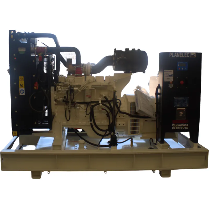 Planta de Emergencia Diesel / 150 KW( 188 kVA) Emergencia/ 100KW ( 119 kVA) Continuo/ Trifásico 4 Hilos / 220V/127/ Motor Cummins QSB7G5/ Generador Stamford UCI274H / Control PEM-CAP / Transferencia Automática/ Tanque 360 L / Sin cabina ac